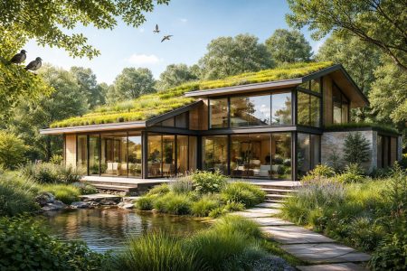 maison-moderne-ecologique-toit-vegetal