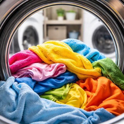 tambour-lave-linge-vetements-colores-buanderie