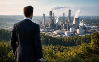 homme-affaires-usine-paysage-verdoyant