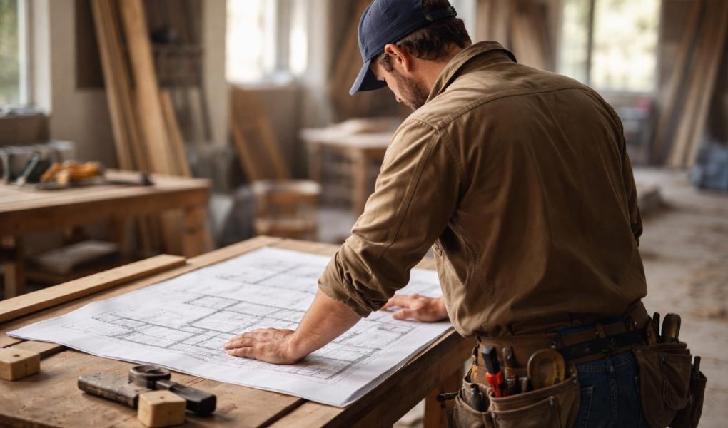 artisan-tenue-plans-chantier-flou