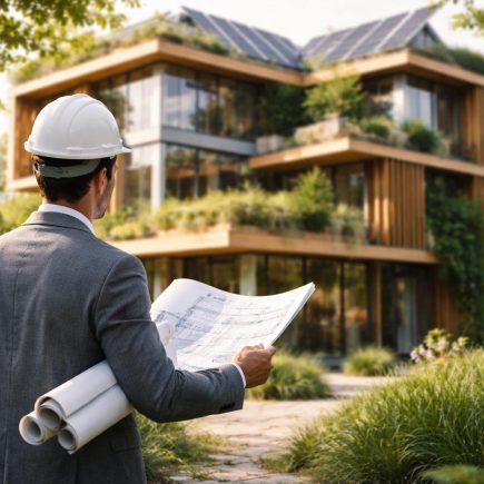 architecte-plans-batiment-ecologique-vegetation