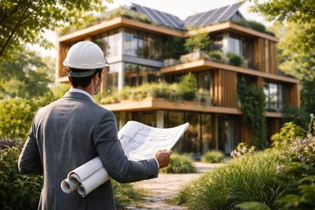 architecte-plans-batiment-ecologique-vegetation