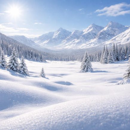 paysage-neige-montagnes-ciel-clair