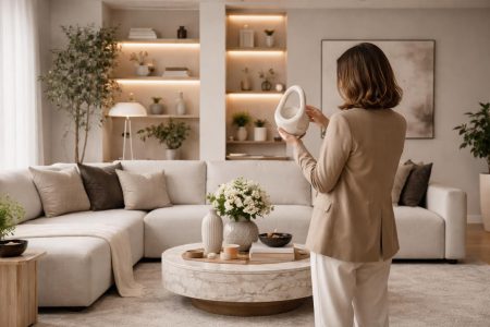 salon-moderne-personne-objet-decoration