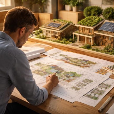 architecte-plans-maison-durable-maquettes