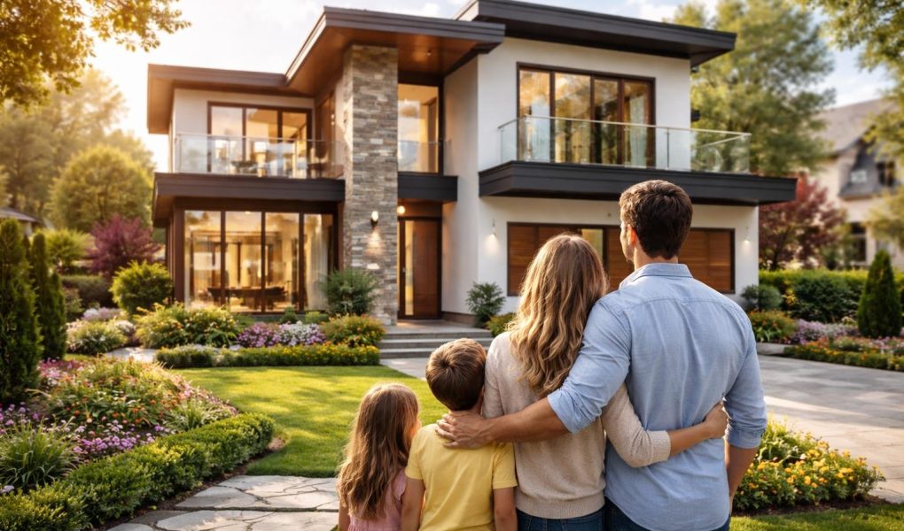 maison-moderne-famille-jardin-maintenu