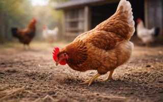 poule-ferme-poulailler-flou