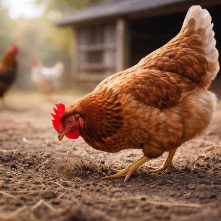 poule-ferme-poulailler-flou